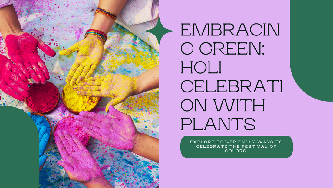 Embracing Green: Celebrating Holi with Plants