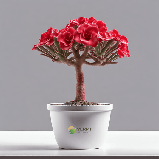 Adenium Plant, Desert Rose (Red Double) - Plant