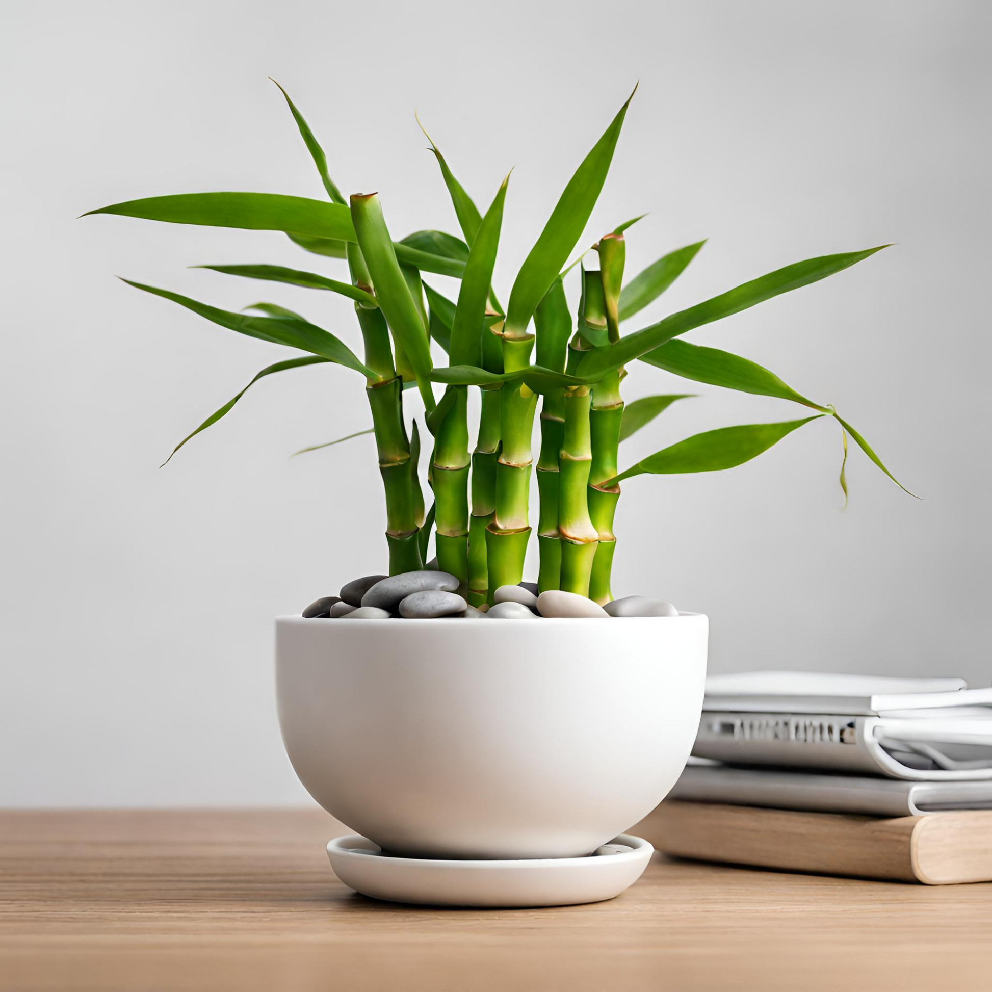 Pineapple Basket Lucky Bamboo in a Bowl